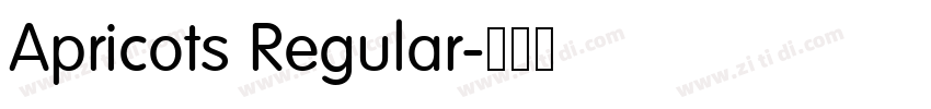 Apricots Regular字体转换